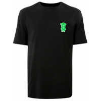 Emporio Armani Camiseta mangas curtas preta com patch com logo - Preto