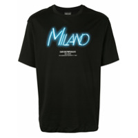 Emporio Armani Camiseta Milano com estampa - Preto