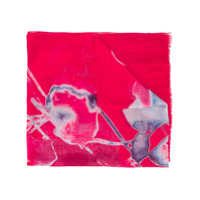 Emporio Armani Echarpe com estampa tie-dye - Vermelho