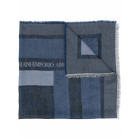 Emporio Armani Echarpe sem acabamento - Azul