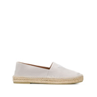 Emporio Armani Espadrille com logo bordado - Cinza