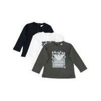 Emporio Armani Kids Blusa mangas longas com estampa gráfica - Verde