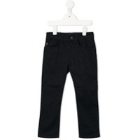 Emporio Armani Kids Calça com cinco bolsos - Preto