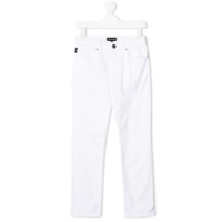Emporio Armani Kids Calça jeans reta - Branco