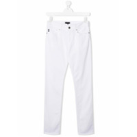 Emporio Armani Kids Calça jeans reta - Branco