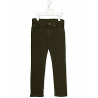 Emporio Armani Kids Calça jeans reta cintura média - Verde