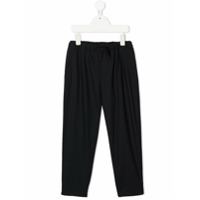 Emporio Armani Kids Calça slim com ajuste no cós - Azul