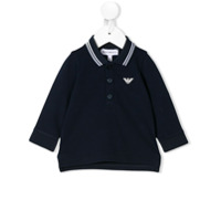 Emporio Armani Kids Camisa polo com logo - Azul