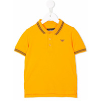 Emporio Armani Kids Camisa polo mangas curtas - Amarelo