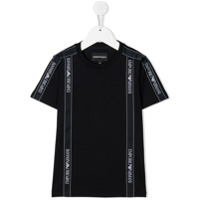 Emporio Armani Kids Camiseta com aplicação de logo - Azul