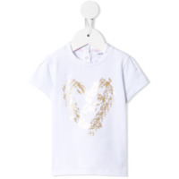 Emporio Armani Kids Camiseta com estampa de logo de coração - Branco