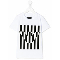 Emporio Armani Kids Camiseta com estampa de logo gráfico - Branco