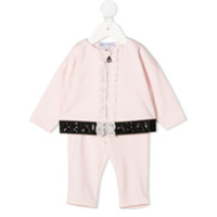 Emporio Armani Kids Conjunto 2 peças com logo - Rosa