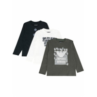 Emporio Armani Kids Conjunto de blusa com mangas longas - Verde