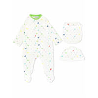 Emporio Armani Kids Conjunto de pijama com estampa de logo - Branco