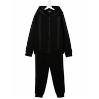 Emporio Armani Kids Conjunto esportivo com logo bordado - Preto