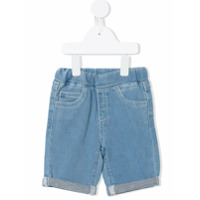 Emporio Armani Kids Short jeans com cós elástico - Azul