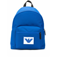 Emporio Armani Mochila com patch de logo - Azul