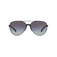 Emporio Armani Óculos de sol aviador - Preto
