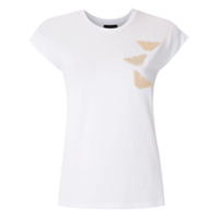 Emporio Armani T-shirt com logo aplicado - Branco