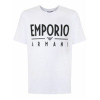 Emporio Armani T-shirt logo estampado - Branco