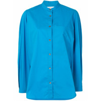 Enföld Blusa mangas longas com fenda lateral - Azul