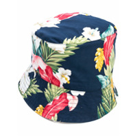 Engineered Garments Chapéu bucket com estampa tropical - Azul