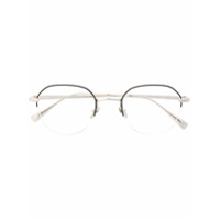 EQUE.M Armação de óculos redonda Water Drop - Prateado