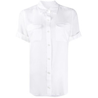 Equipment Camisa de seda com bolsos - Branco
