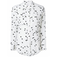 Equipment Camisa de seda com estampa de estrelas - Branco