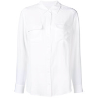 Equipment Camisa mangas longas de seda - Branco