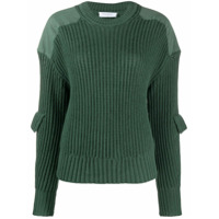 Equipment Suéter mangas longas de tricô canelado - Verde
