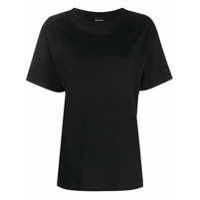 Ermanno Ermanno Camiseta com bordado de renda - Preto