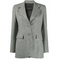 Ermanno Scervino Blazer de alfaiataria xadrez - Preto