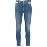 Ermanno Scervino Calça jeans cropped cintura alta - Azul