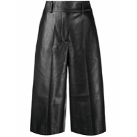 Ermanno Scervino Calça pantacourt cintura alta - Preto