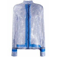 Ermanno Scervino Camisa com estampa floral - Azul