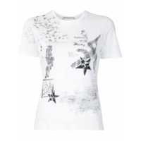 Ermanno Scervino Camiseta com estampa gráfica - Branco