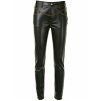 Ermanno Scervino faux-leather skinny trousers - Preto
