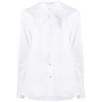 Ermanno Scervino sheer ruffle-trim shirt - Branco