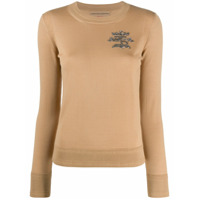 Ermanno Scervino Suéter com aplicação de logo - Marrom