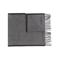 Ermenegildo Zegna brushed silk scarf - Cinza