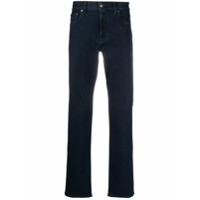 Ermenegildo Zegna Calça jeans reta com cintura média - Azul