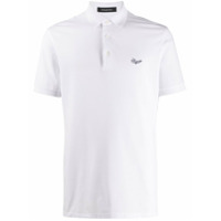 Ermenegildo Zegna Camisa polo com logo bordado - Branco