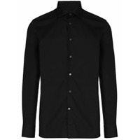 Ermenegildo Zegna Camisa Troffo com abotoamento - Preto