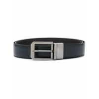 Ermenegildo Zegna leather belt with silver-tone hardware - Azul
