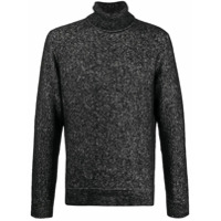 Ermenegildo Zegna silk-cashmere-wool blend roll neck jumper - Preto