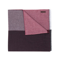 Ermenegildo Zegna striped knit scarf - Vermelho