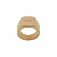 Ernest W. Baker Anel com logo gravado - Dourado