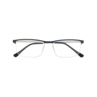 Etnia Barcelona Armação de óculos retangular Kiel - Azul